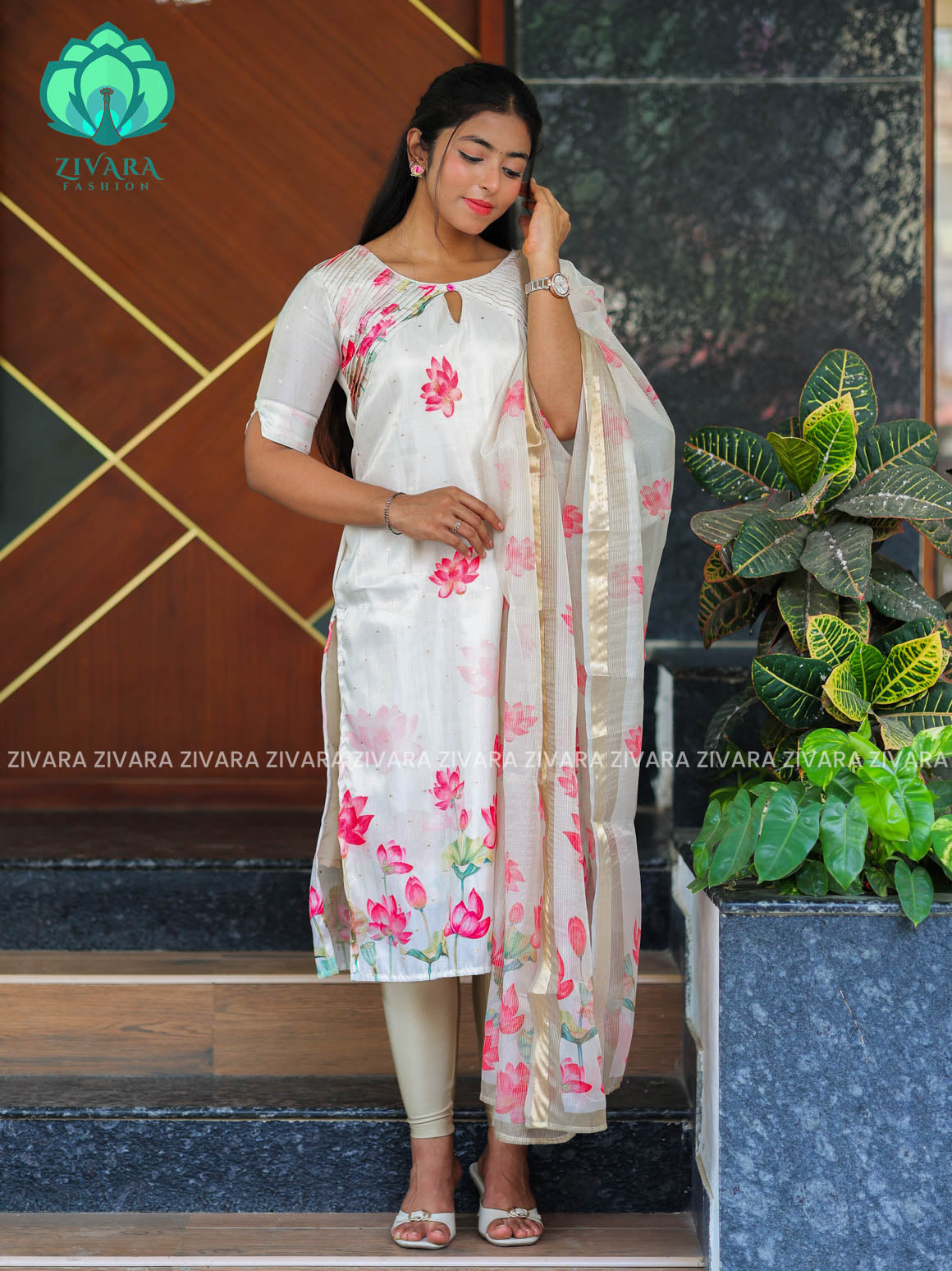 KAMALAM- FESTIVE WEAR HOT SELLER EXCLUSIVE TOP AND DUPATTA SET for women- Label Zivara