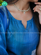 BLUE - Pavani - FESTIVE WEAR HOT SELLER EXCLUSIVE TOP AND DUPATTA SET for women- Label Zivara