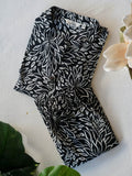 Mahi  -BLACK PRINT - Colourful cotton everyday COMFY wear and office wear coord sets for women- Label Zivara