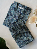 Mahi  - BLUE MANDALA PRINT - Colourful cotton everyday COMFY wear and office wear coord sets for women- Label Zivara