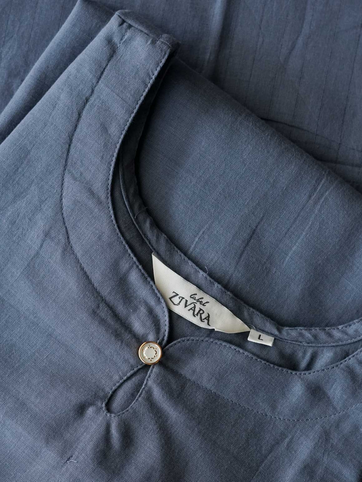 PREORDER-Iniya  - Grey - OFFICE WEARS- HANDLOOM COTTON- SALWAR SUIT WITH DUPATTA - LABEL ZIVARA