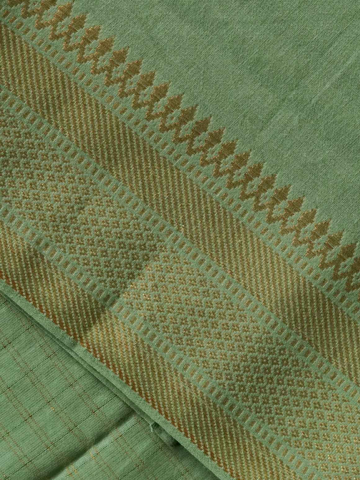 PREORDER- Iniya  - Green  - OFFICE WEARS- HANDLOOM COTTON- SALWAR SUIT WITH DUPATTA - LABEL ZIVARA