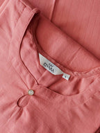 PREORDER Iniya  - Pink - OFFICE WEARS- HANDLOOM COTTON- SALWAR SUIT WITH DUPATTA - LABEL ZIVARA