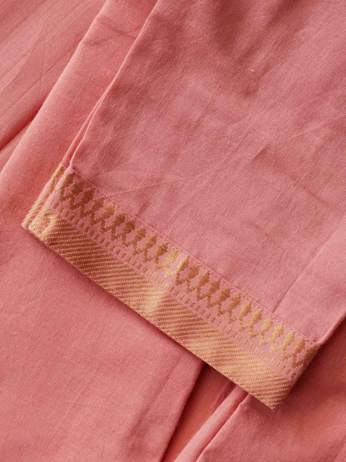 PREORDER Iniya  - Pink - OFFICE WEARS- HANDLOOM COTTON- SALWAR SUIT WITH DUPATTA - LABEL ZIVARA