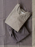 KEERTHI  - CEMENT GREY  - OFFICE WEARS- HANDLOOM COTTON- SALWAR SUIT WITH DUPATTA - LABEL ZIVARA