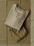 PREORDER- KEERTHI  - MUSHROOM  - OFFICE WEARS- HANDLOOM COTTON- SALWAR SUIT WITH DUPATTA - LABEL ZIVARA