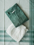 PREORDER - Kalyani - Green  Checked OFFICE WEARS- HANDLOOM COTTON- SALWAR SUIT WITH DUPATTA - LABEL ZIVARA