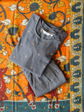 PREORDER - VANMATHI  - Brilliant GREY OFFICE WEARS- HANDLOOM COTTON- SALWAR SUIT WITH DUPATTA - LABEL ZIVARA