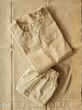 PREORDER - KAAPI - Chikoo   OFFICE WEARS- HANDLOOM COTTON- SALWAR SUIT WITH DUPATTA - LABEL ZIVARA