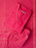 PREORDER - Nalina -Cute pink  OFFICE WEARS- HANDLOOM COTTON- SALWAR SUIT WITH DUPATTA - LABEL ZIVARA