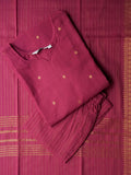 KANMANI - DUSTY PINK - OFFICE WEARS- COTTON - SALWAR SUIT WITH DUPATTA - LABEL ZIVARA