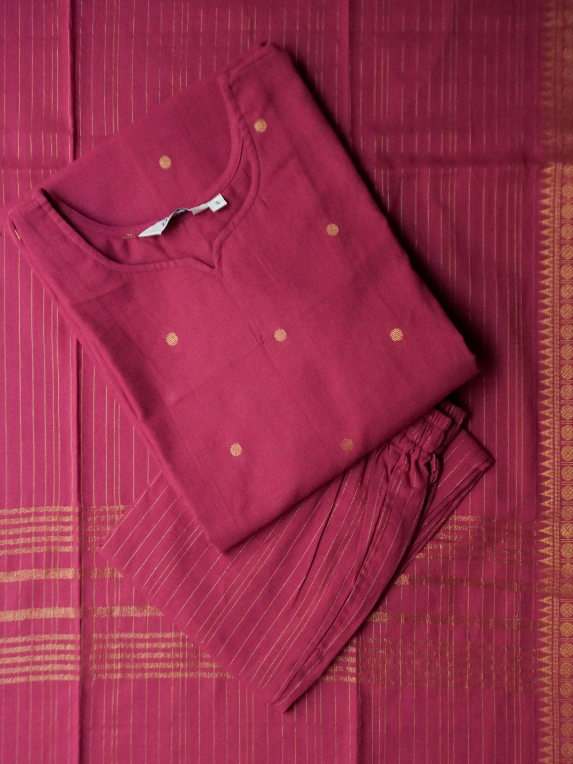 KANMANI - DUSTY PINK - OFFICE WEARS- COTTON - SALWAR SUIT WITH DUPATTA - LABEL ZIVARA