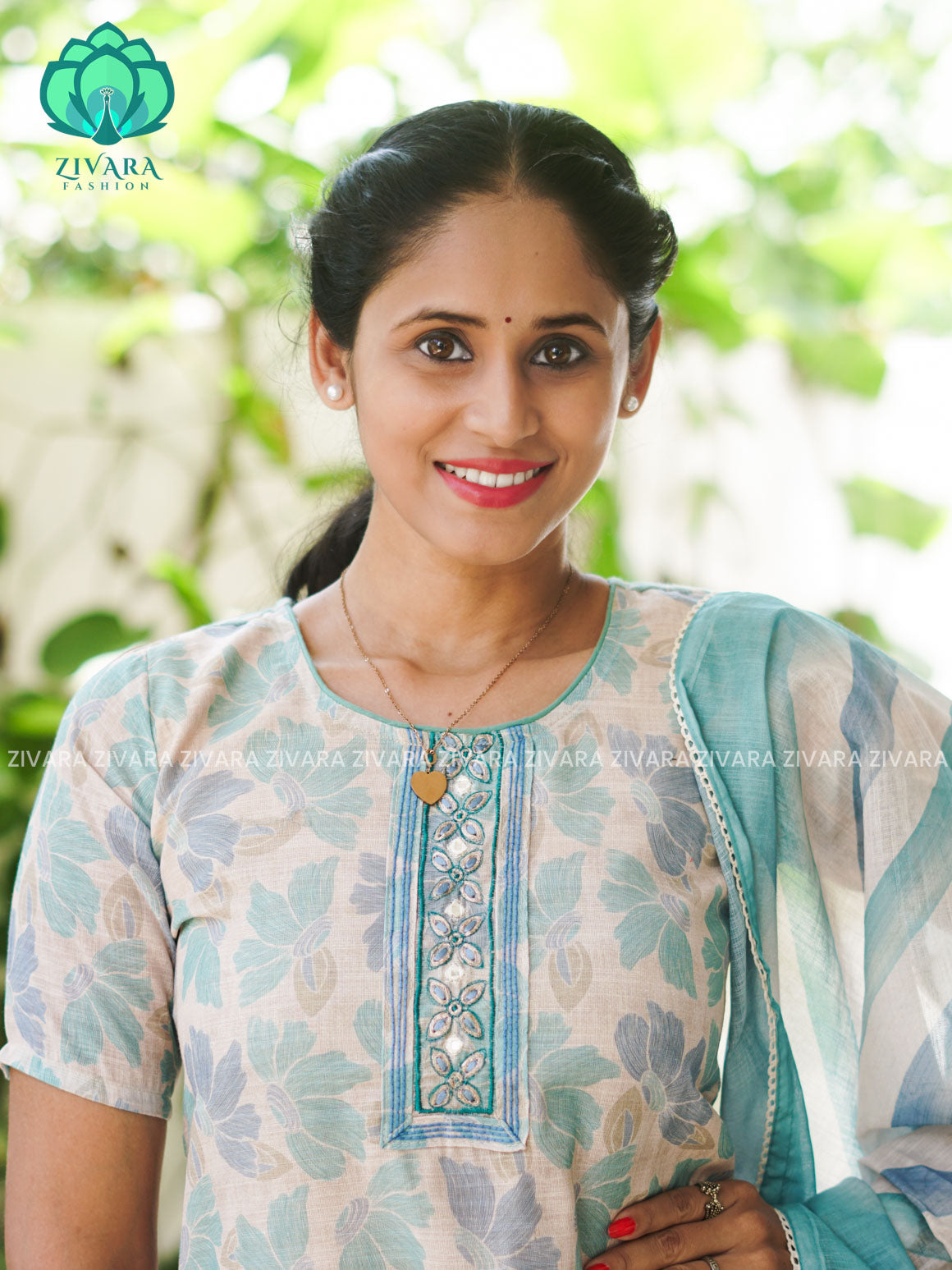 MANASA - YELLOW - Office wear HANDLOOM SEMI LINEN PATCH WORK - SALWAR SUIT WITH DUPATTA - LABEL ZIVARA