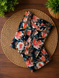 Tanvi - Blue floral - Colourful cotton everyday COMFY wear and office wear coord sets for women- Label Zivara