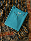YAMINI - SKY BLUE - OFFICE WEARS- HANDLOOM COTTON- SALWAR SUIT WITH DUPATTA - LABEL ZIVARA