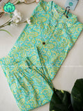 Mahi-NEON-  - Colourful cotton everyday COMFY wear and office wear coord sets for women- Label Zivara