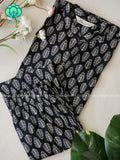 Mahi-BLACK - Colourful cotton everyday COMFY wear wear and office wear coord sets for women- Label Zivara