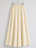 DHANYA - OFF WHITE   - HEAVY FLARE DAILY WEAR PALAZZO PANTS WITH POCKET - LABEL ZIVARA
