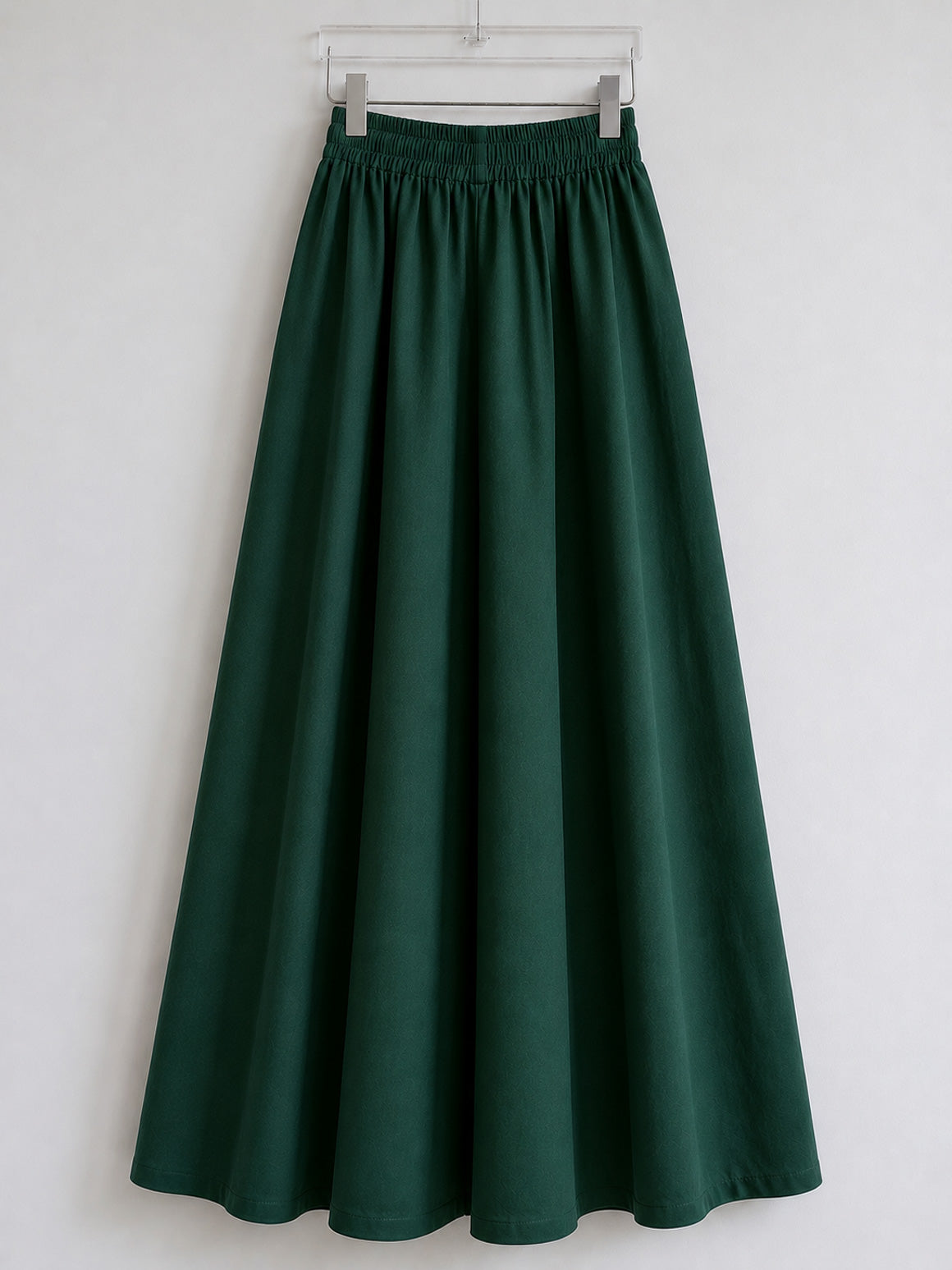 DHANYA -BOTTLE GREEN - HEAVY FLARE DAILY WEAR PALAZZO PANTS WITH POCKET - LABEL ZIVARA