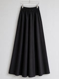 DHANYA - BLACK  - HEAVY FLARE DAILY WEAR PALAZZO PANTS WITH POCKET - LABEL ZIVARA